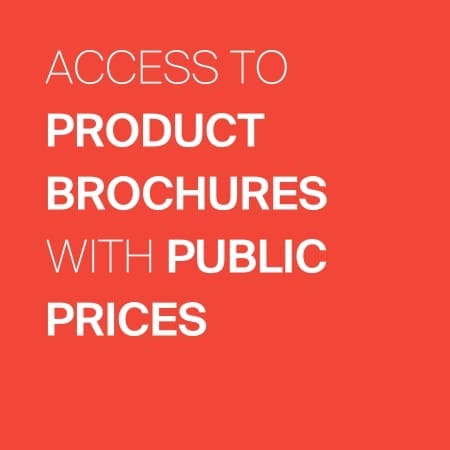 Access to product brochures with public prices 